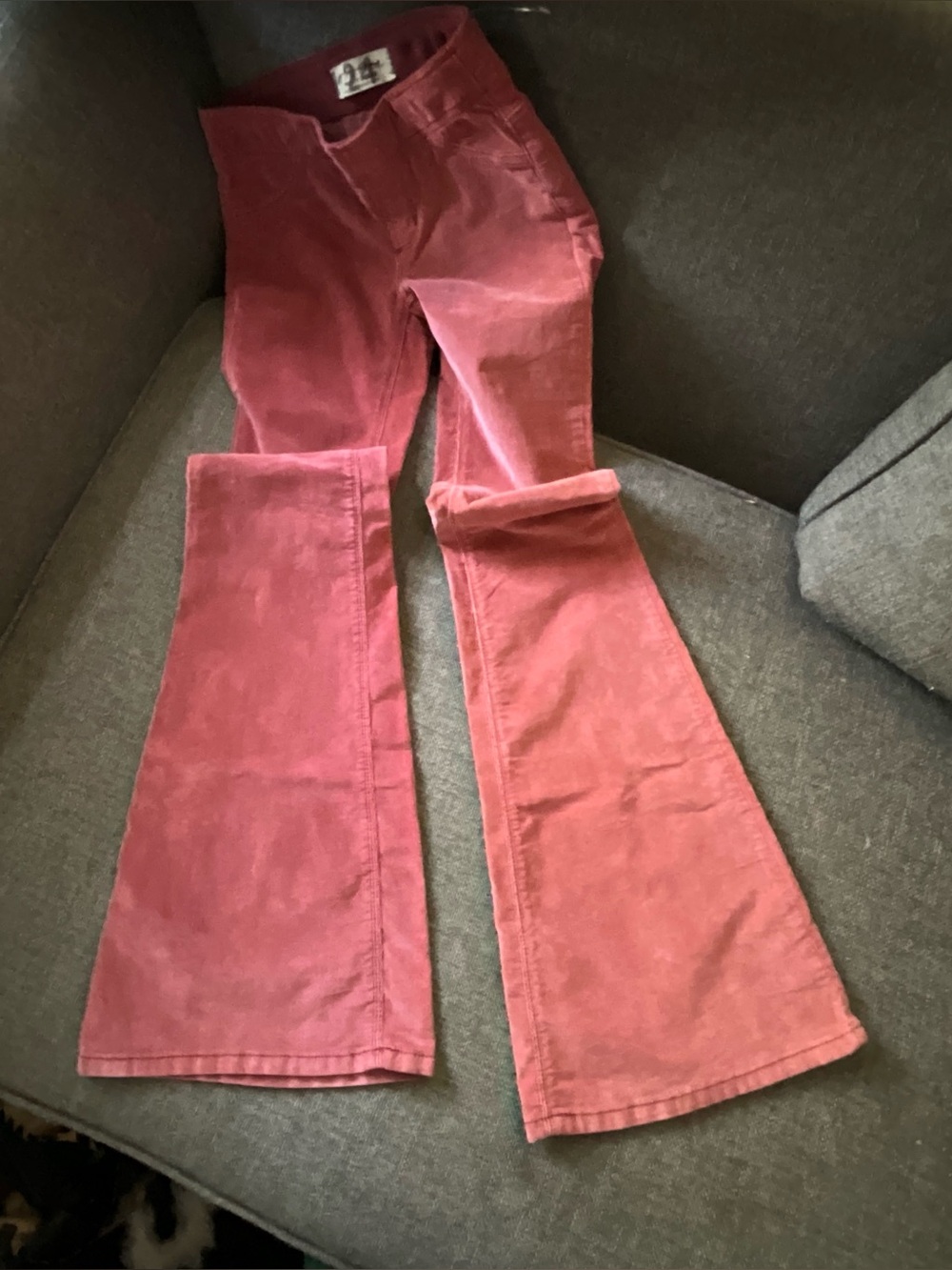 New We The Free Pin-wale Corduroy Pull-on Flare Jeans/pants Free People  24